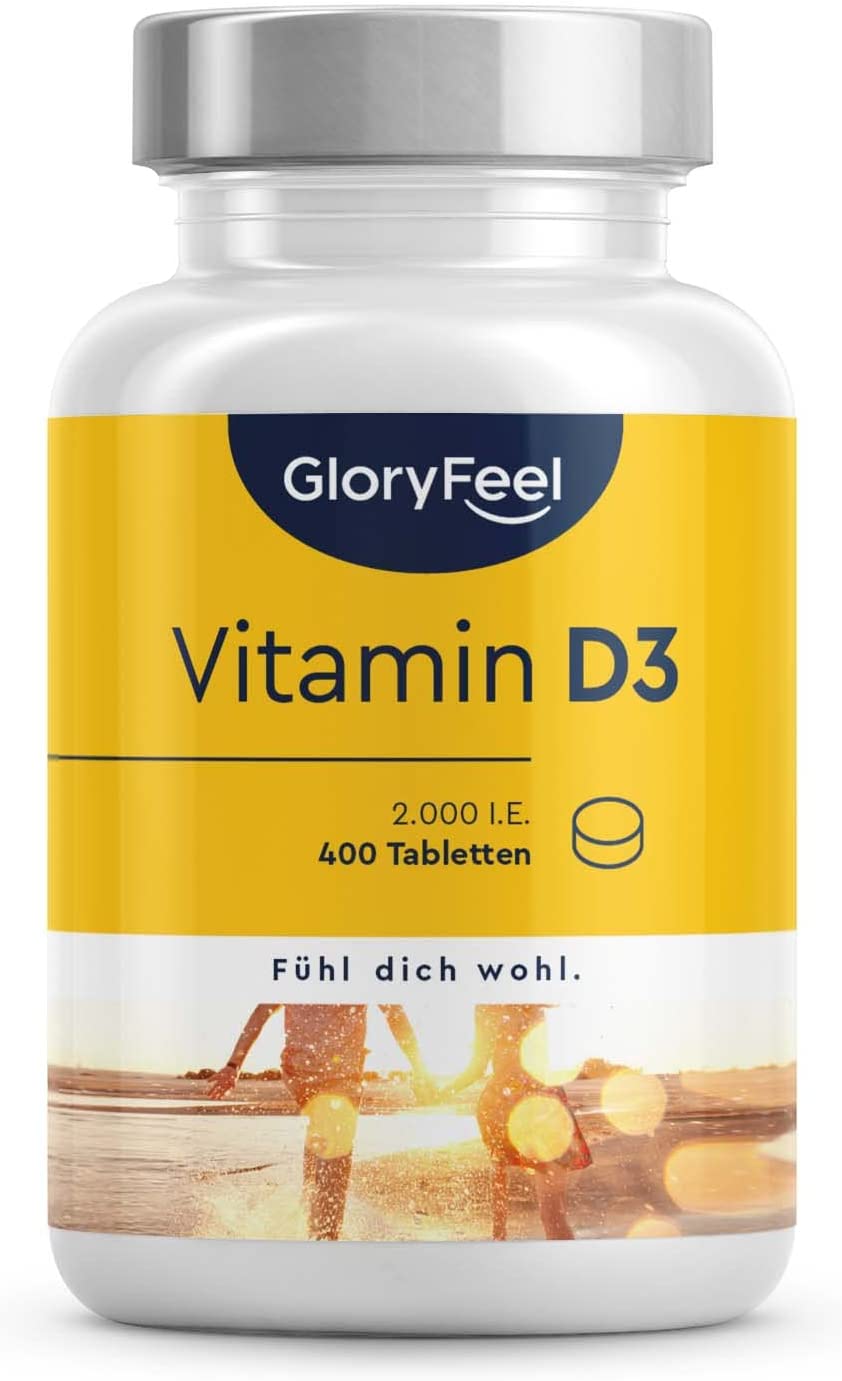 Fitness Focus Produkte Gloryfeel Vitamin D3 2000 IE Tabletten