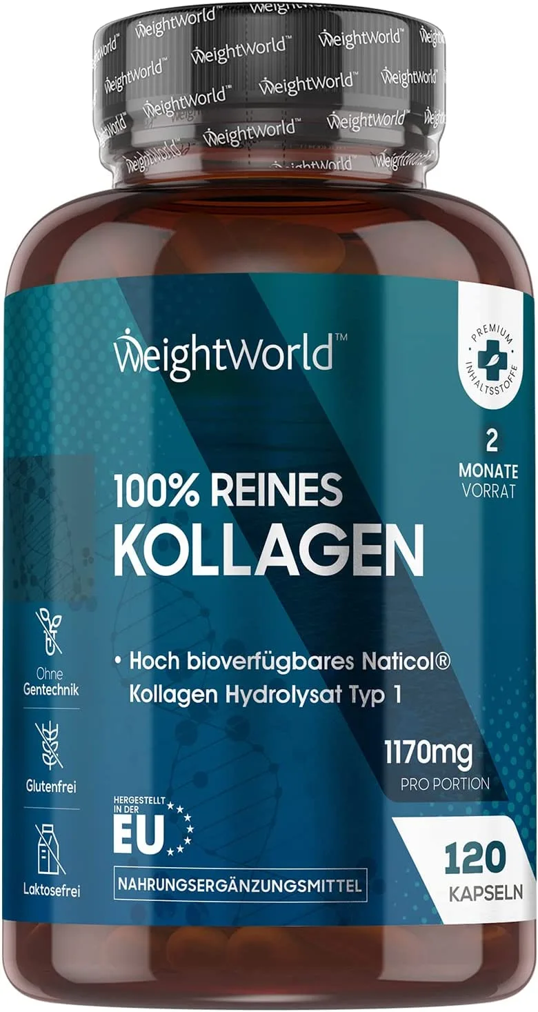 Fitness Focus Produkt Kollagen Kapseln - 120 Stück von WeightWorld