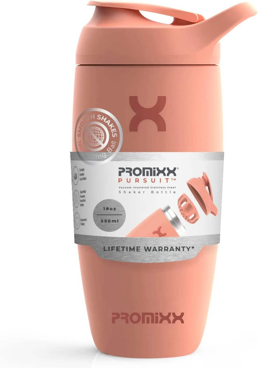 Fitness Focus Produkte Promixx Edelstahl Protein Shaker